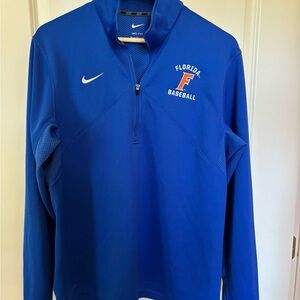 Gator Nike Dri-FIT Blue Quarter-Zip Pullover